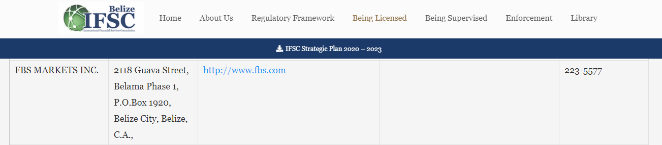 FBS Regulation License