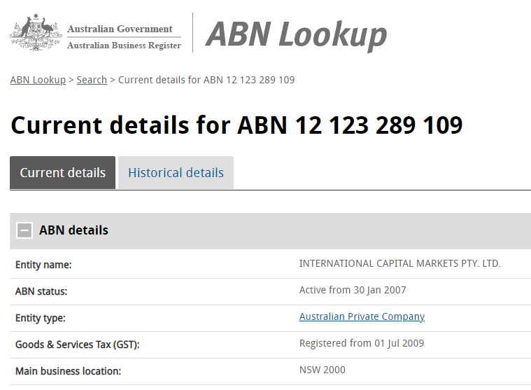 IC Markets ASIC regulation